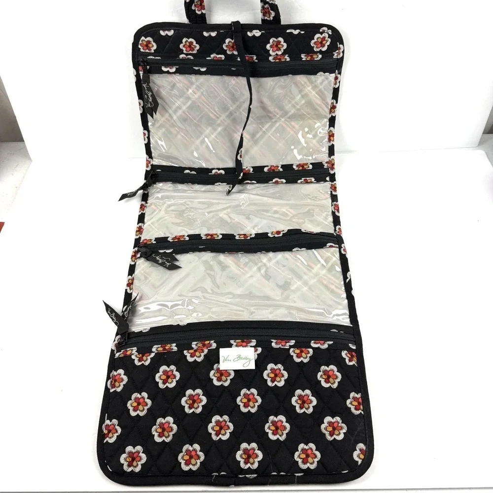 Vera Bradley Piroulette Hanging Organizer Cosmetic Case‎ Quilted Toiletry Bag